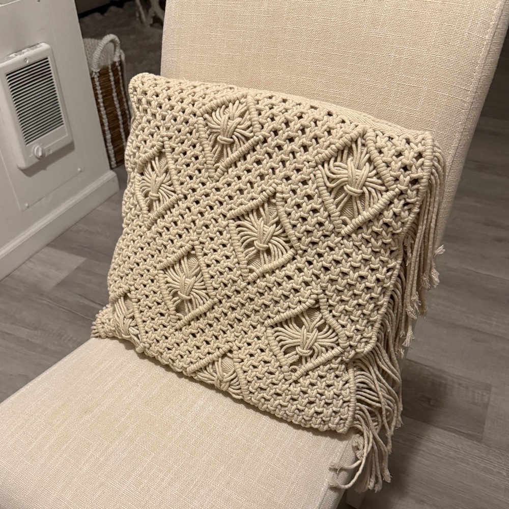 Macrame Decorative Pillow